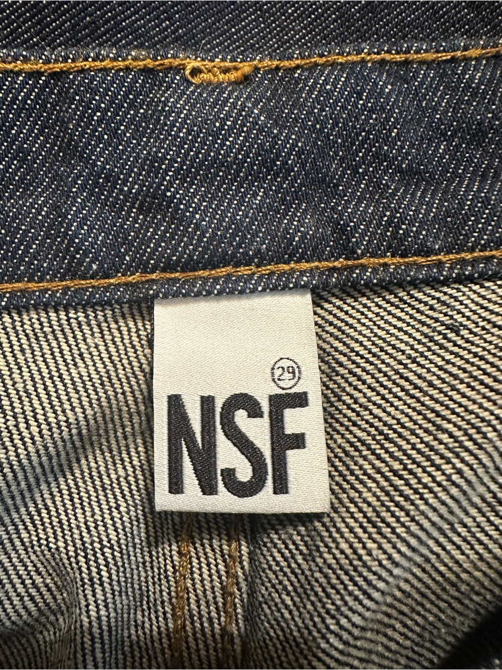 NWOT Women’s NSF Patchwork Utility Wide Leg Jeans - Size 29 - Indigo Rinse - Picture 15 of 15